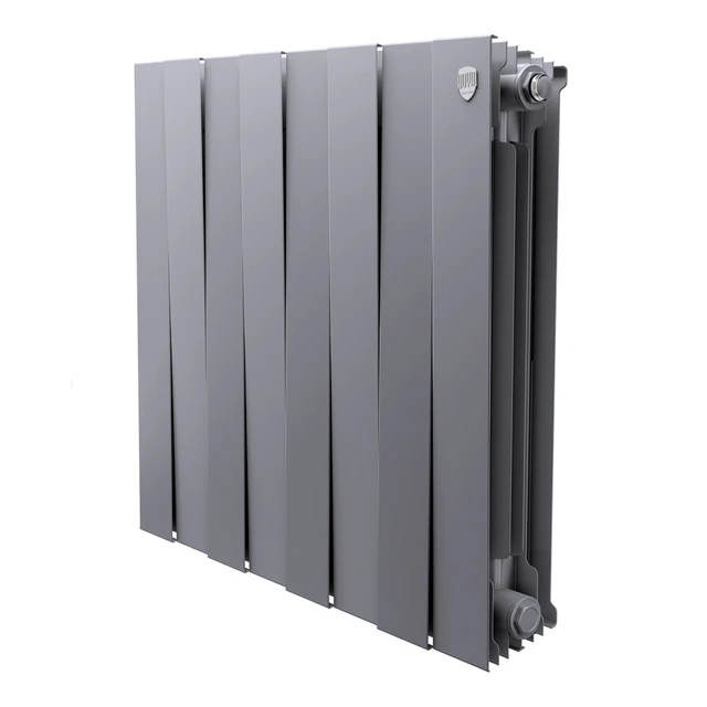 Радиатор биметаллический Royal Thermo PianoForte 500 Серебристый - 8 секц. НС-1682377