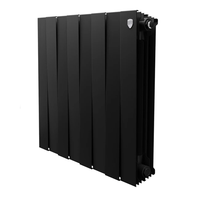Радиатор биметаллический Royal Thermo PianoForte 500 Чёрный - 8 секц. НС-1682388