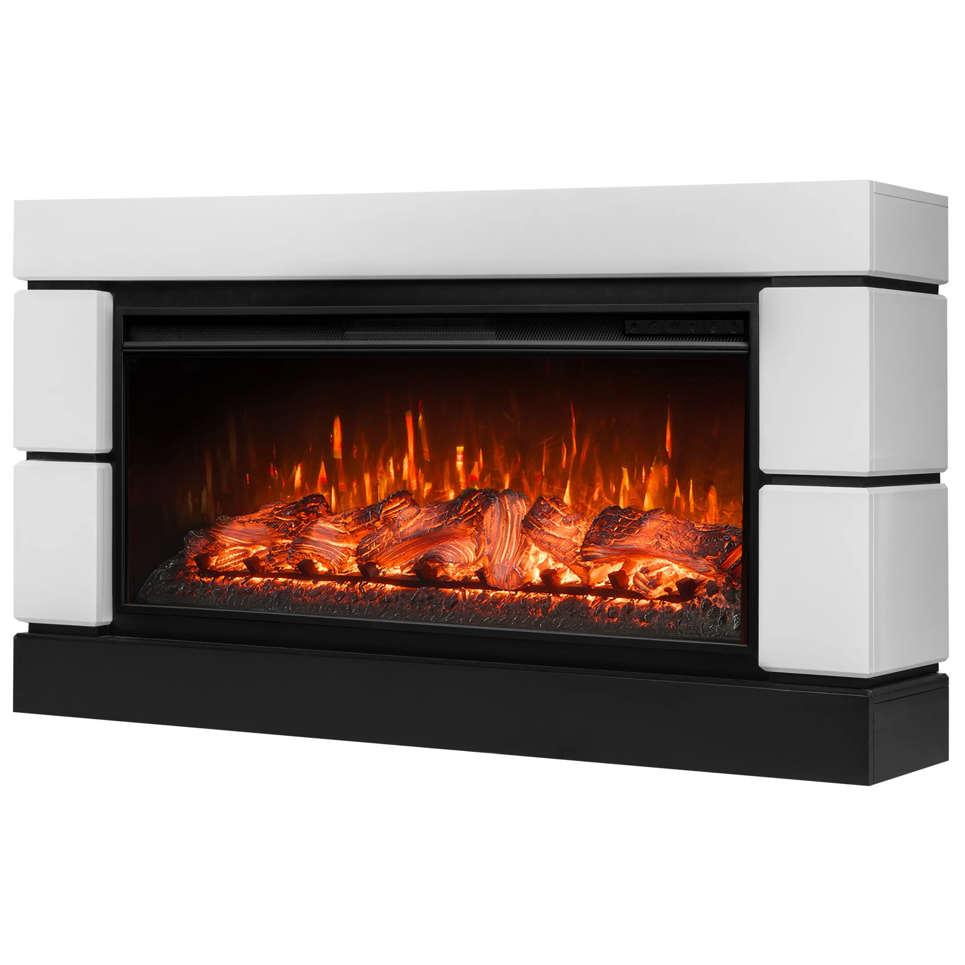 Каминокомплект: Очаг Royal Thermo Aurora RTFP/P-AR40LS, портал Moderno 42/40/36, белый