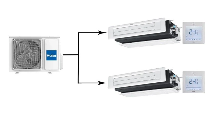 Мульти сплит-система Haier Duct LSP 2U40S2SM2FA/AD12SS1ERA(N)(P)/AD12SS1ERA(N)(P)