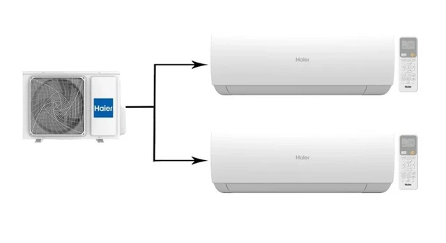 Мульти сплит-система Haier Multi Spirit-M 2U40S2SM2FA/AS20SS1HRA-M/AS20SS1HRA-M