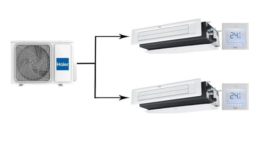 Мульти сплит-система Haier Multi Super 2U50S2SM2FA/AD12SS1ERA(N)(P)*2