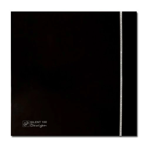 Вытяжка для ванной диаметр 100 мм Soler & Palau SILENT-100 CZ BLACK SWAROVSKI DESIGN (230V 50HZ)