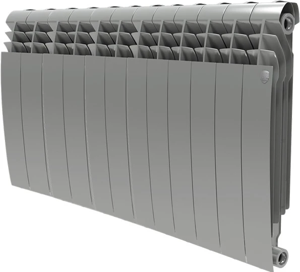 Биметаллический радиатор Royal Thermo BiLiner 500 Silver Satin 12 секц.