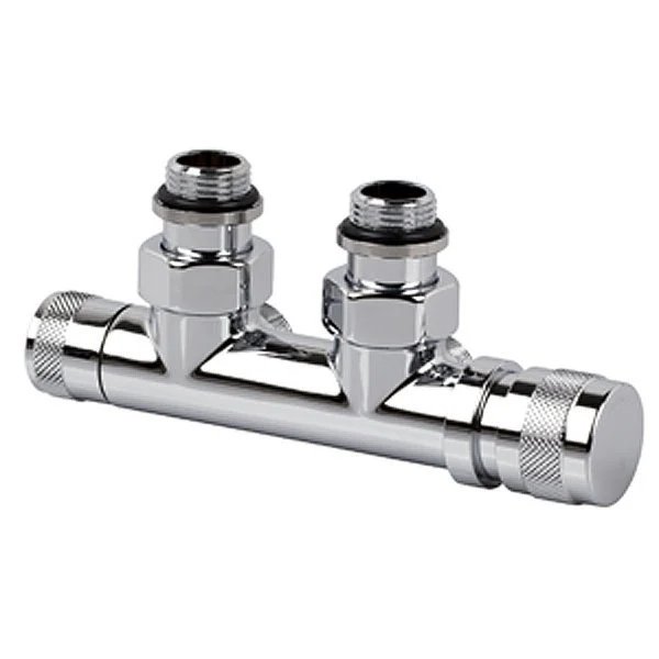 Двухтрубный узел нижнего подключения Royal Thermo хром 1/2x3/4E