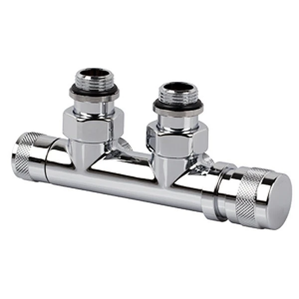 Двухтрубный узел нижнего подключения Royal Thermo хром 1/2x3/4E