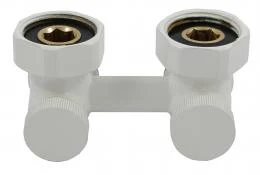 Узел подключения угловой Schlosser G 3/4 x 3/4 D=50 MM , белый