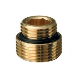 Ниппель латунь с уплотнением размер Schlosser 1/2 x 3/4 под EURO KONUS