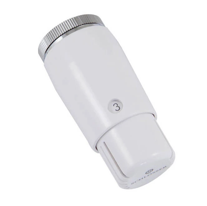 Термостатическая головка Schlosser MINI Diamant M30x1,5 белый
