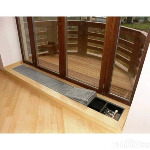 Внутрипольный конвектор длиной 2,1 м - 3 м Varmann Ntherm 300х90х2400